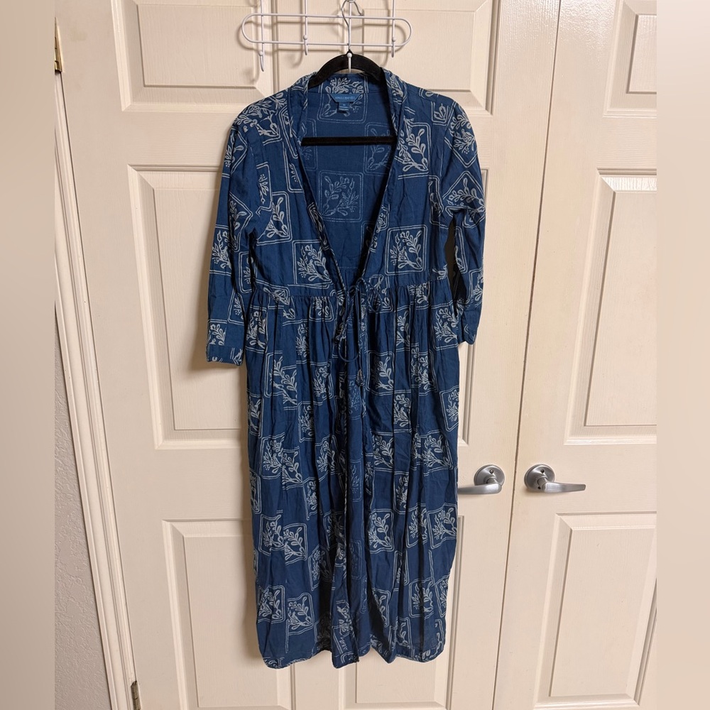 NWOT April Cornell Tie Front Duster Kimono Lagen Boho Cottage Core
